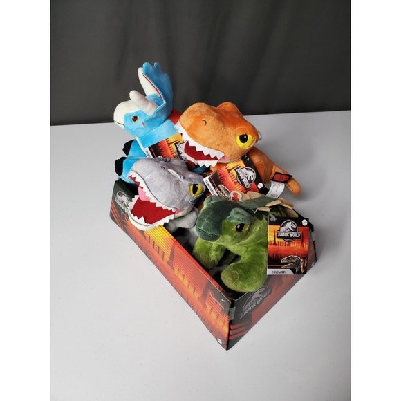 Jurassic World Legacy 2021 Plush Set with Display Mattel Lot Of 4 Plush Dinosaur - Picture 2 of 8